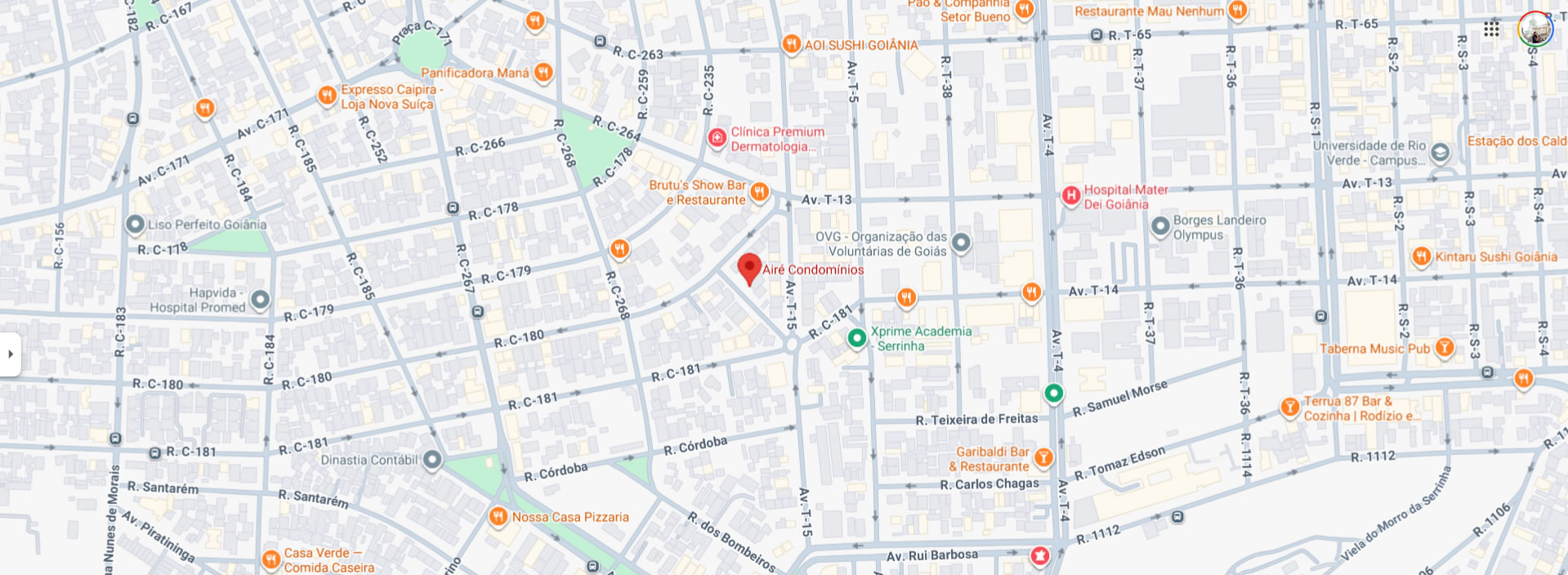 Localização Airé — Goiânia